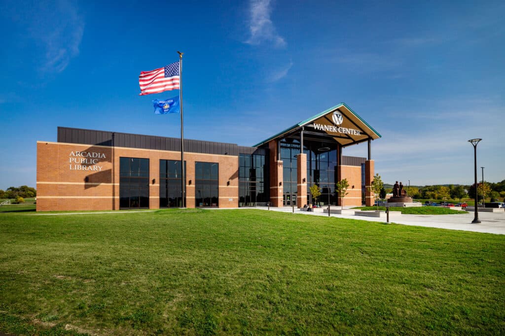 Arcadia Wanek Community Center Exterior Wide Angle Front Image