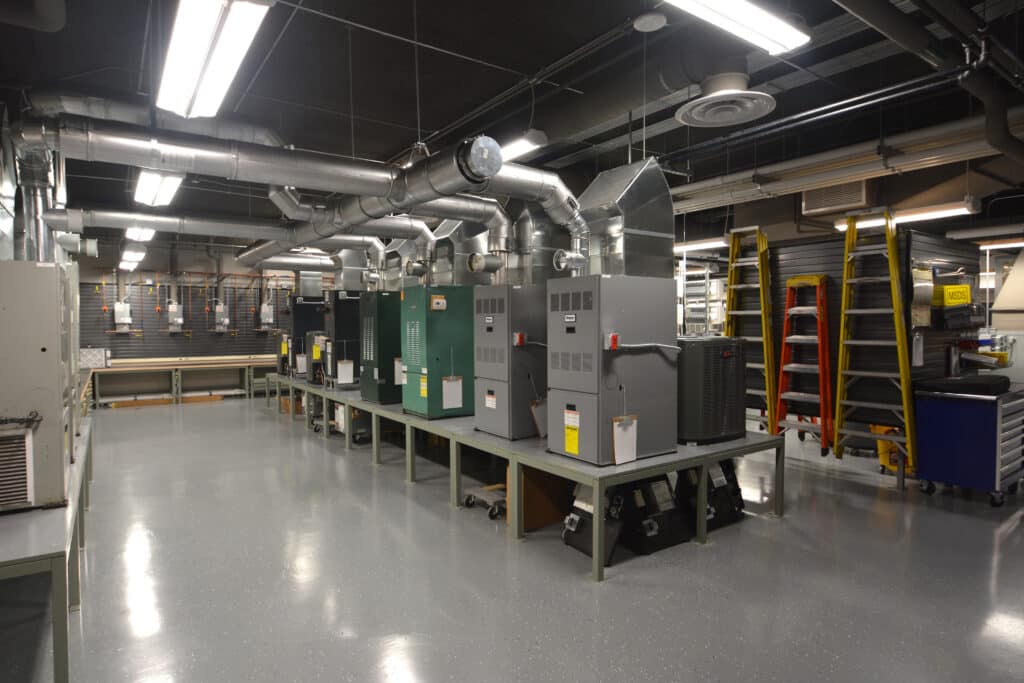 Interior classroom image of WTC Integrated Technology Center designed by HSR