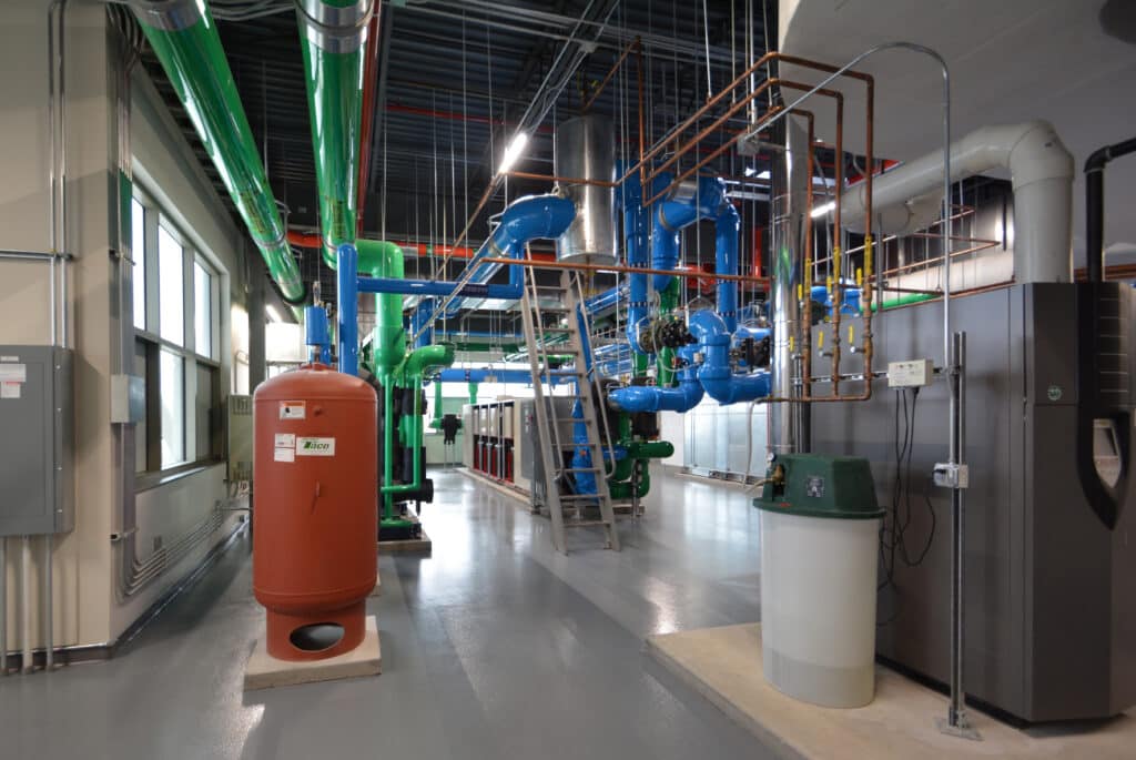 Interior mechanical room image of WTC Integrated Technology Center designed by HSR