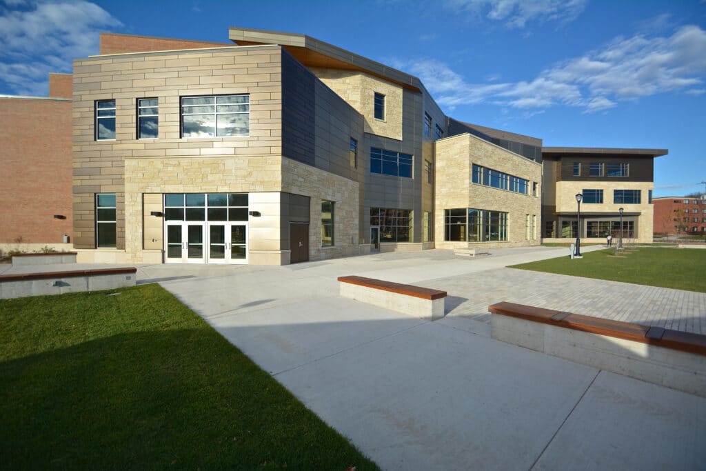 UWL Student Union summer exterior image