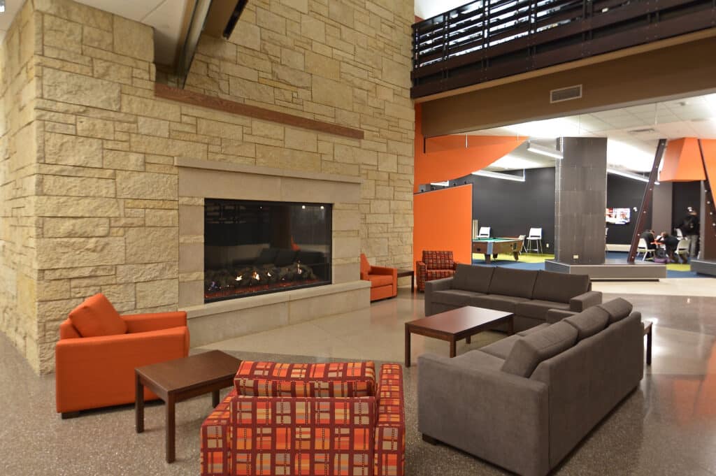 UWL Student Union lower level gathering space image