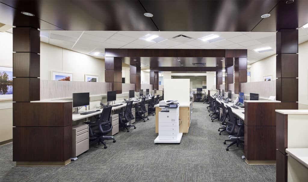 Interior nurse's station at GHS Tomah Clinic
