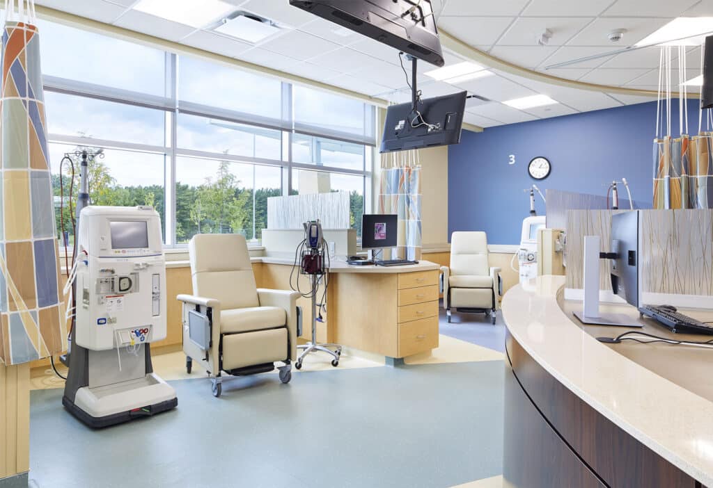 Interior dialysis room at GHS Tomah Clinic