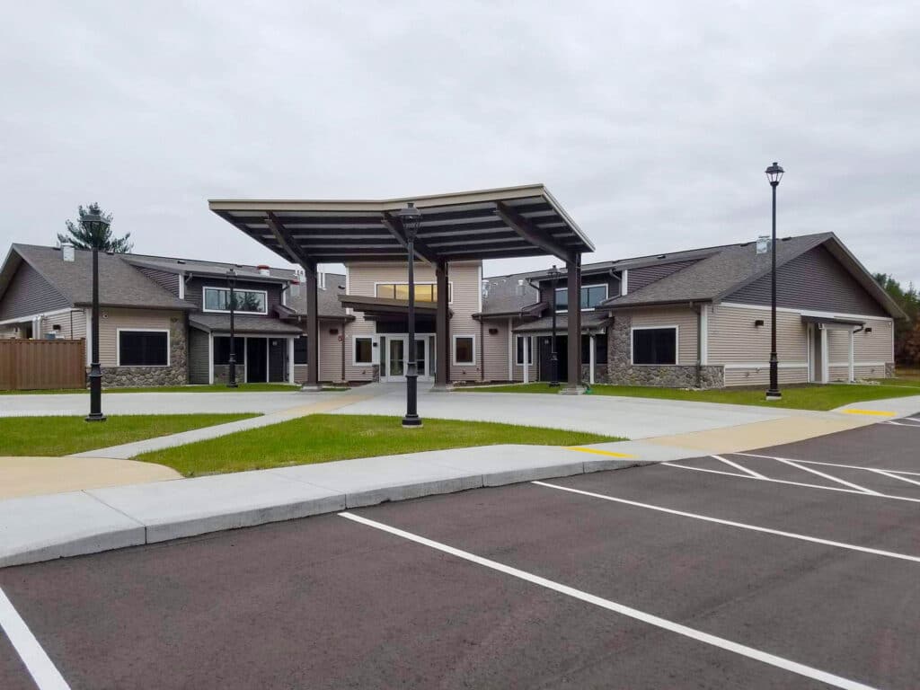 Design exterior finished image of Ho-Chunk Independent Living Facility