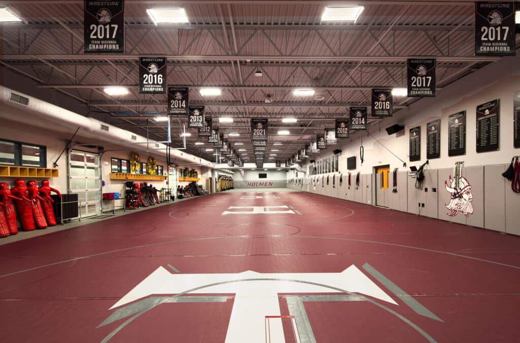 Holmen SD High School Wrestling Room