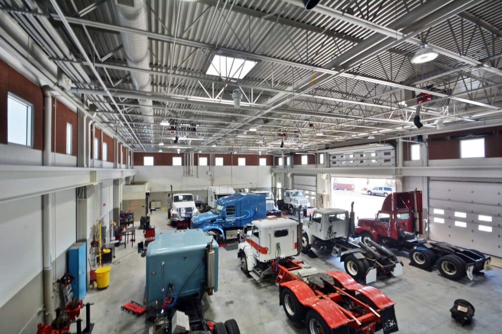Interior image of WTC Diesel Heavy Equipment Addition Garage