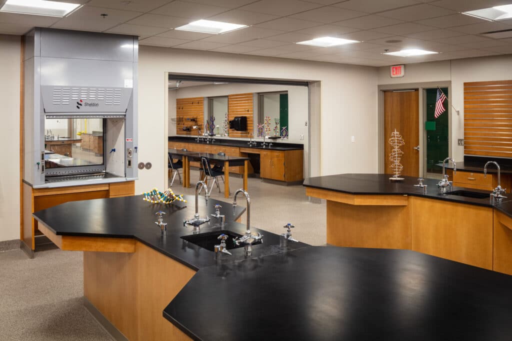 Interior La Crescent High School Science Classroom designed by HSR