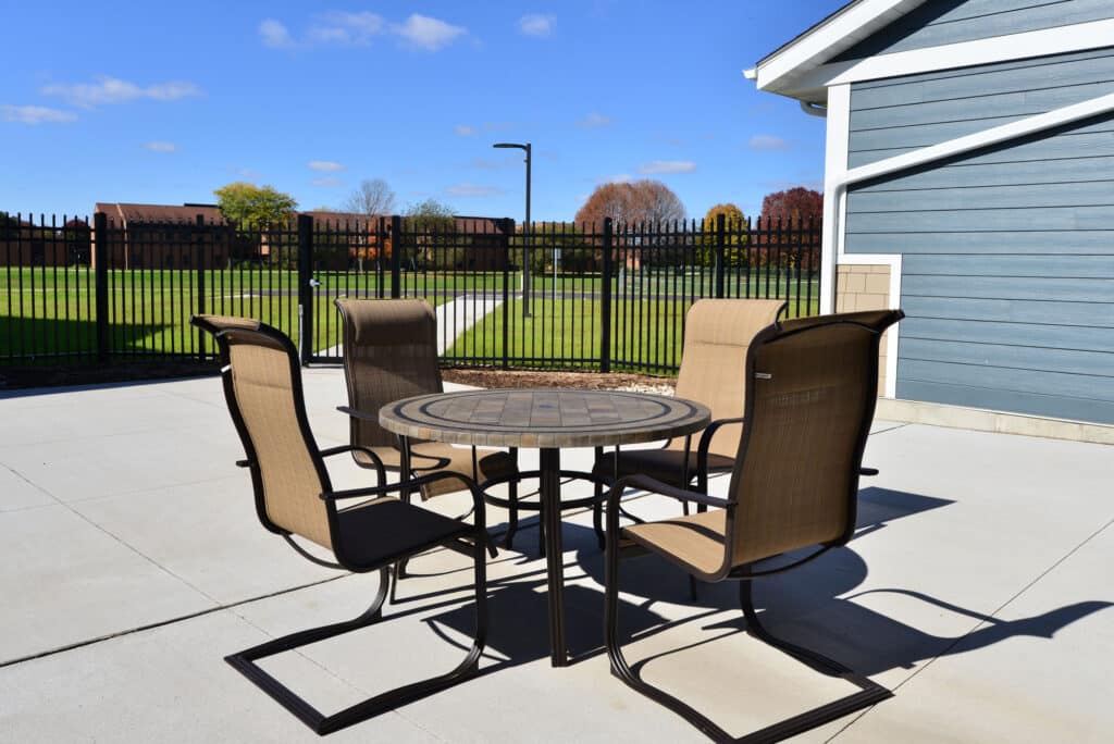 Exterior Patio Area at Lakeview Health Center