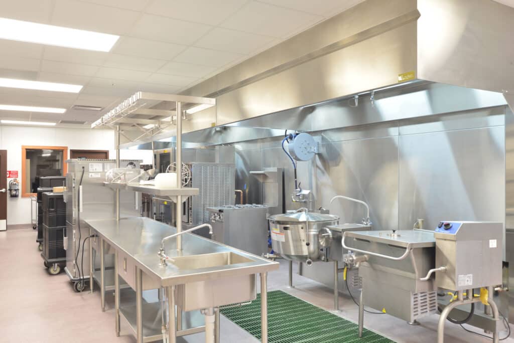 Kitchen area at Lakeview Health Center