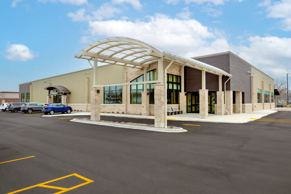 Mile Bluff Gateway Center Dialysis Main Entrance