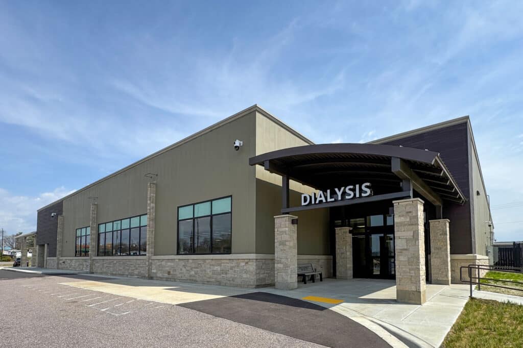 Mile Bluff Gateway Center Dialysis Exterior Entrance