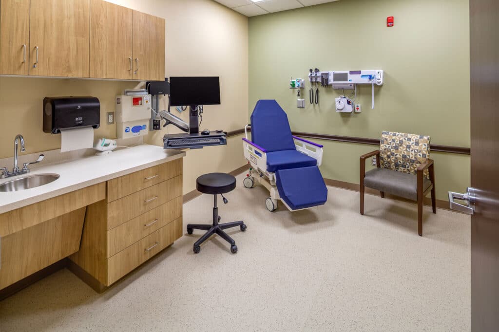 Exam Room at Mile Bluff Gateway Center
