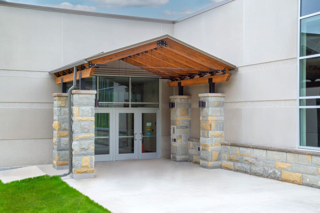 Mineral Point Elementary Exterior Entrance to Addition