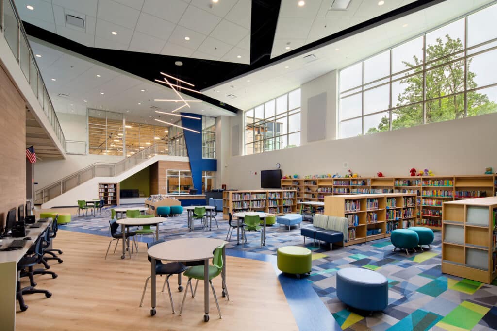 Mineral Point Elementary Library Media Center designed by HSR