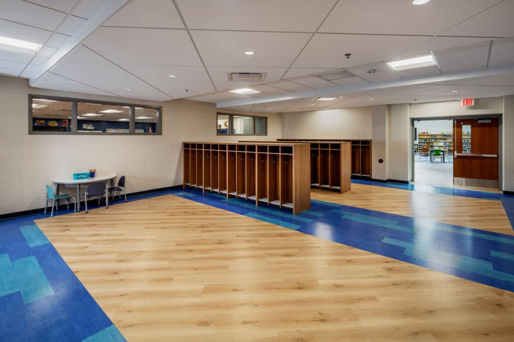 Mineral Point Elementary Connecting Hallway to new addition