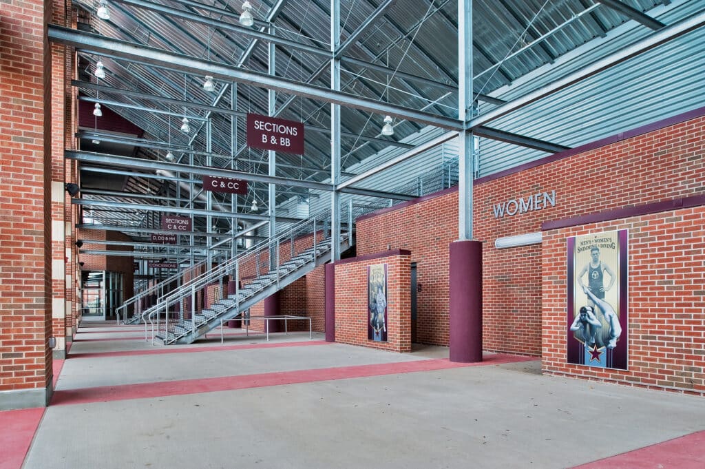 UWL Stadium under the bleachers image