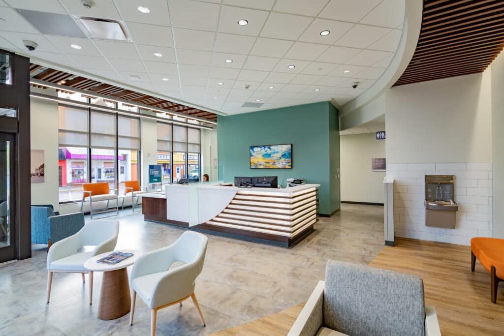 Elroy Clinic lobby designed by HSR