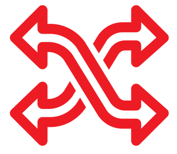 arrows crossing icon
