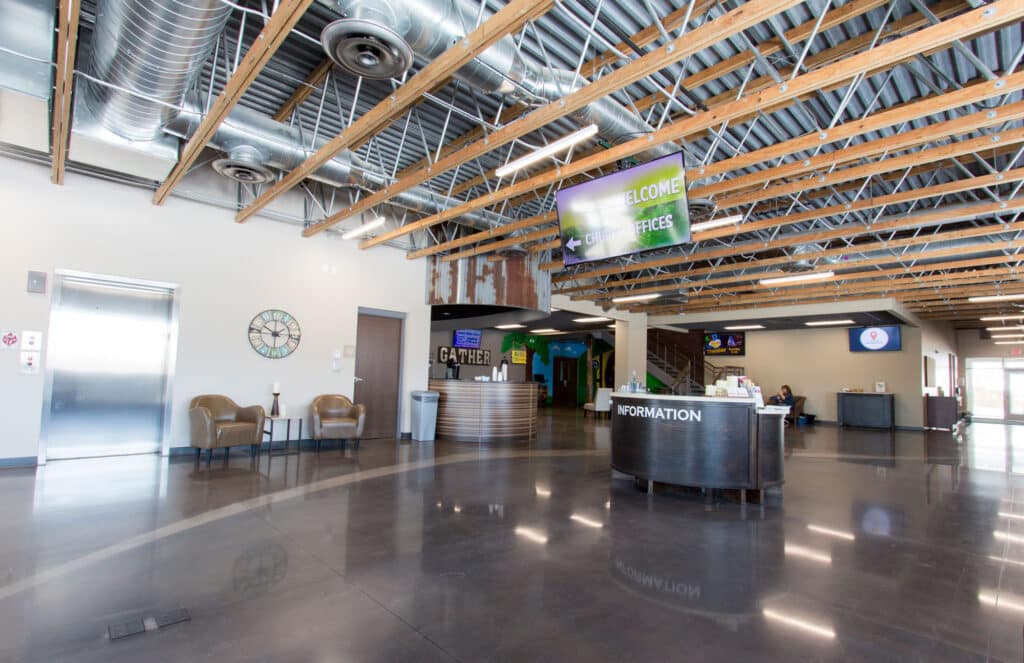 Bethany Church La Crosse Inside Lobby Information Desk