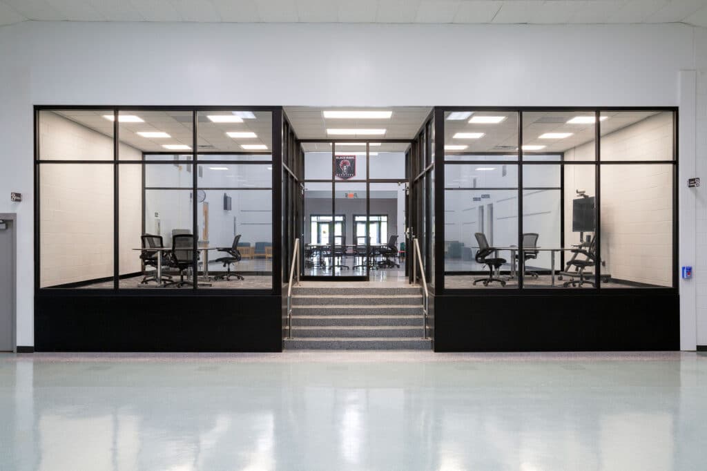 Black Hawk School District Glass Study Rooms