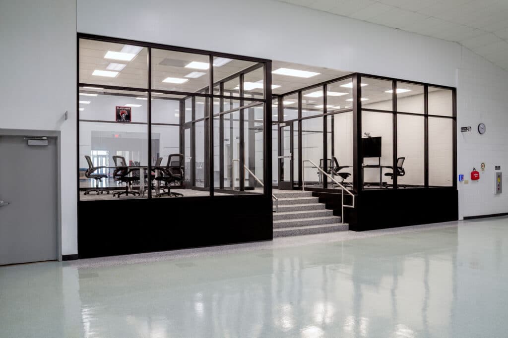 Black Hawk School District Glass Study Rooms