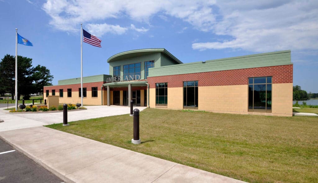 Exterior Close Up of Cumberland City Hall designed by HSR