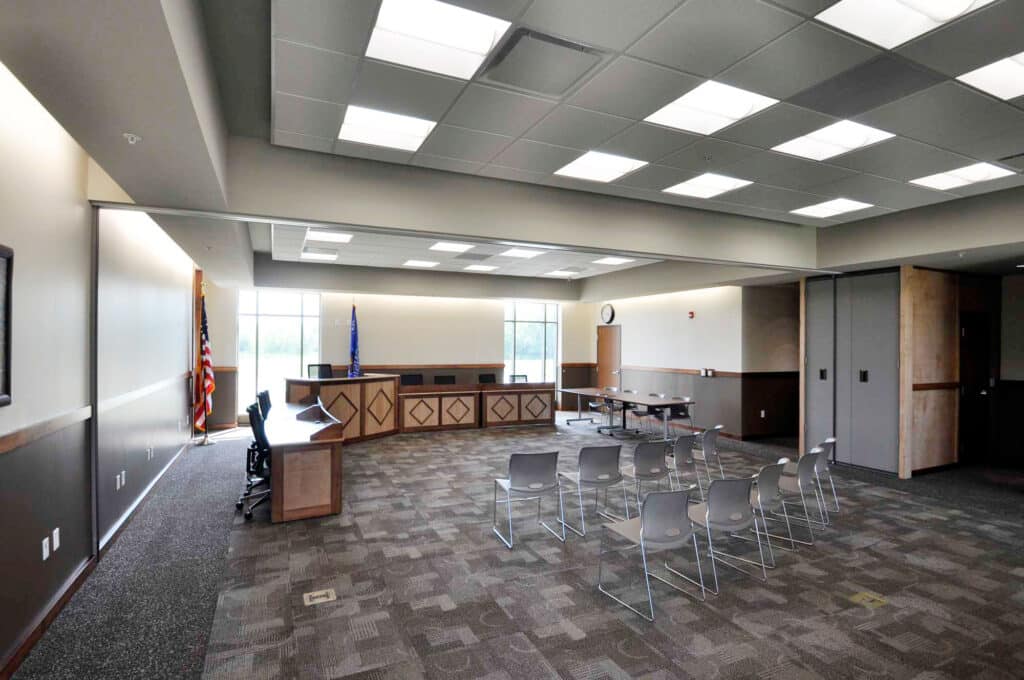 Interior lobby of Cumberland City Hall designed by HSR