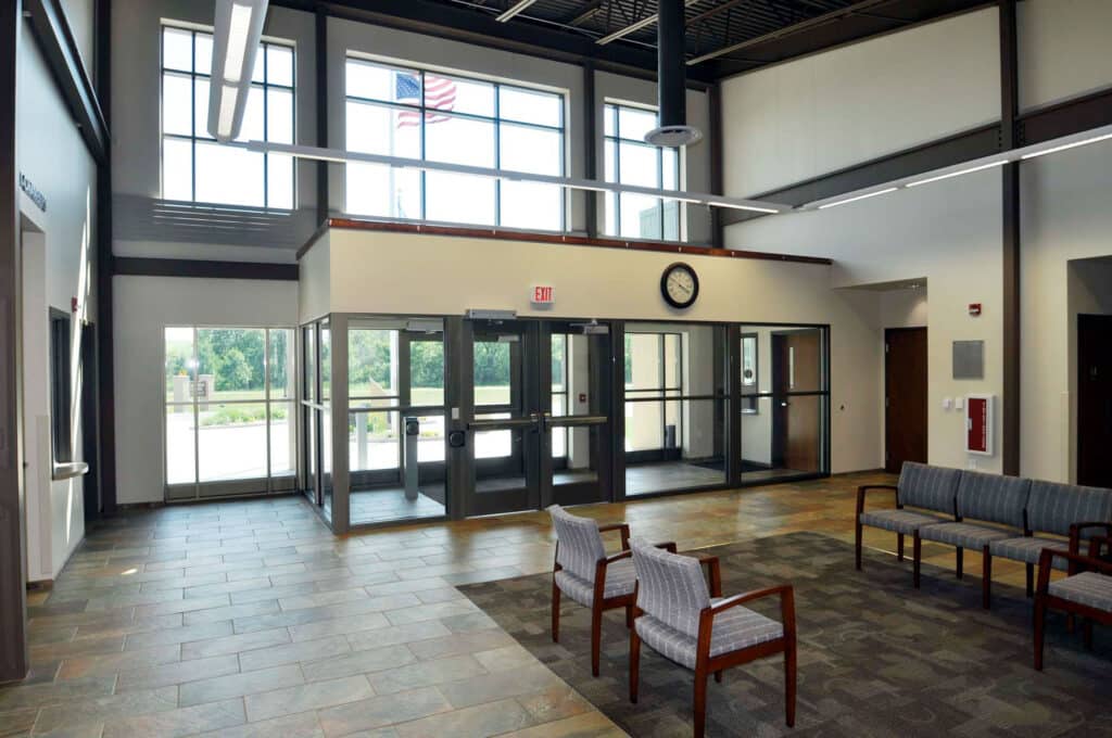 Interior lobby of Cumberland City Hall designed by HSR