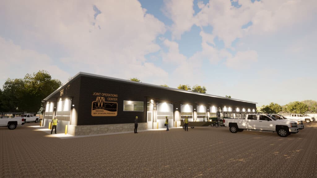 Rendering of Exterior DNR Joint Operations Center