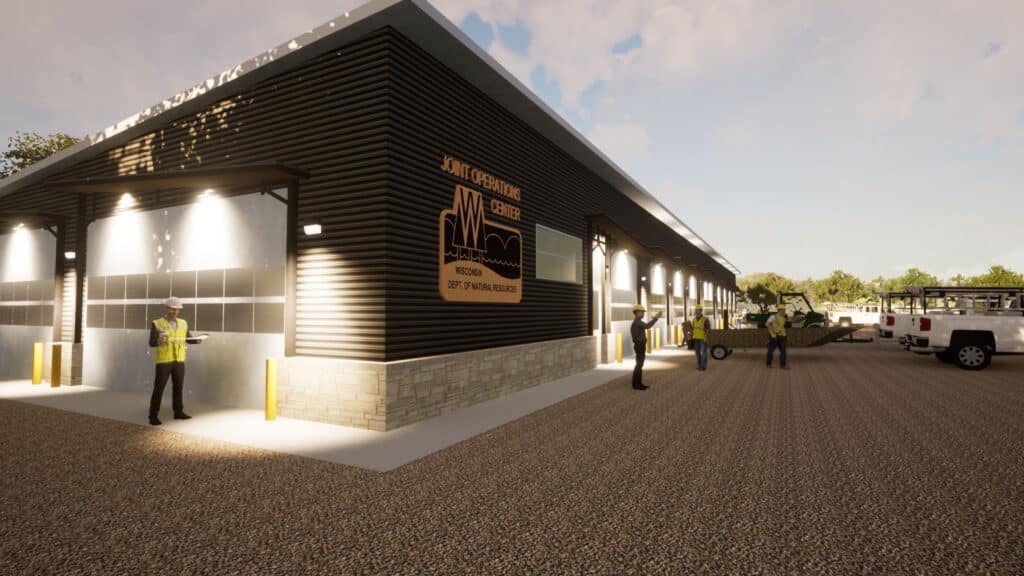 Rendering of Exterior DNR Joint Operations Center
