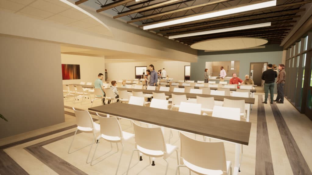 Faith Free Church Sparta Interior Rendering designed by HSR