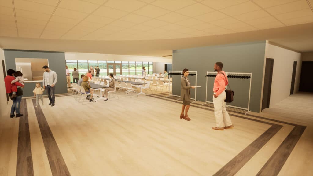 Faith Free Church Sparta Interior Rendering designed by HSR