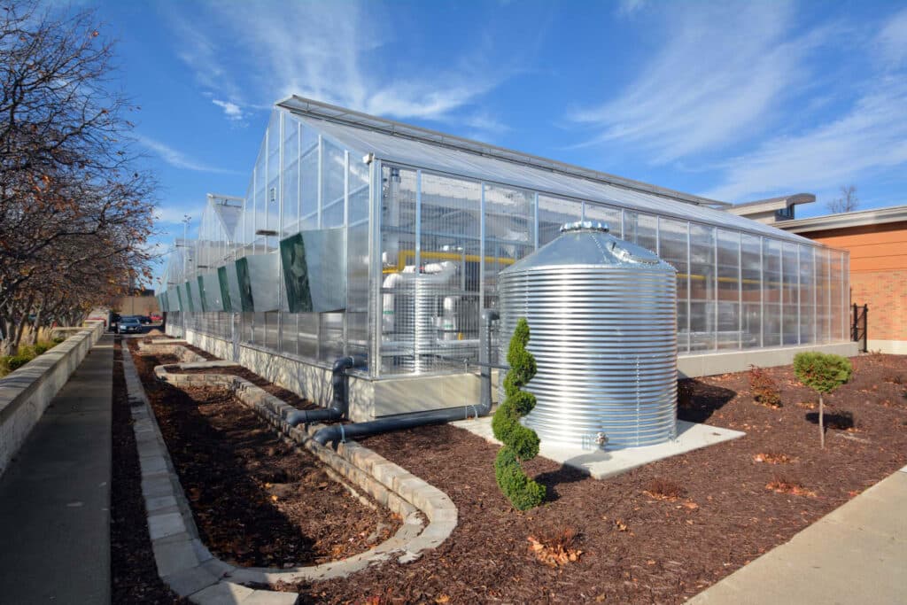Exterior image of WTC Greenhouse rear view