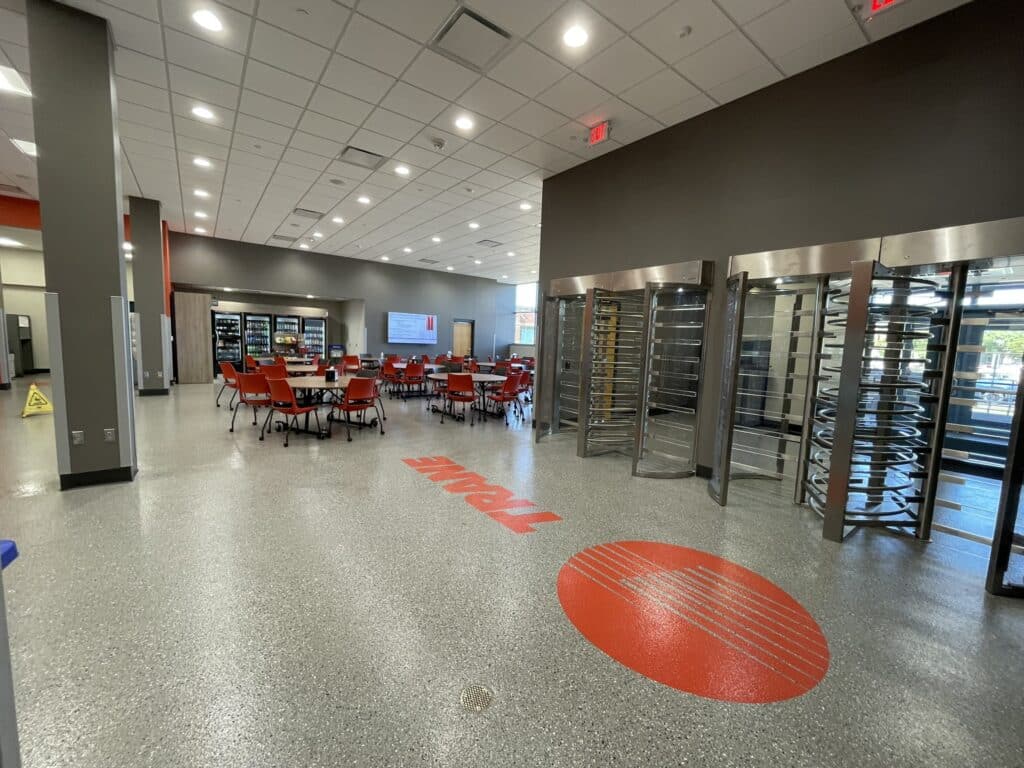 Trane Plant 4 Breakroom Interior view