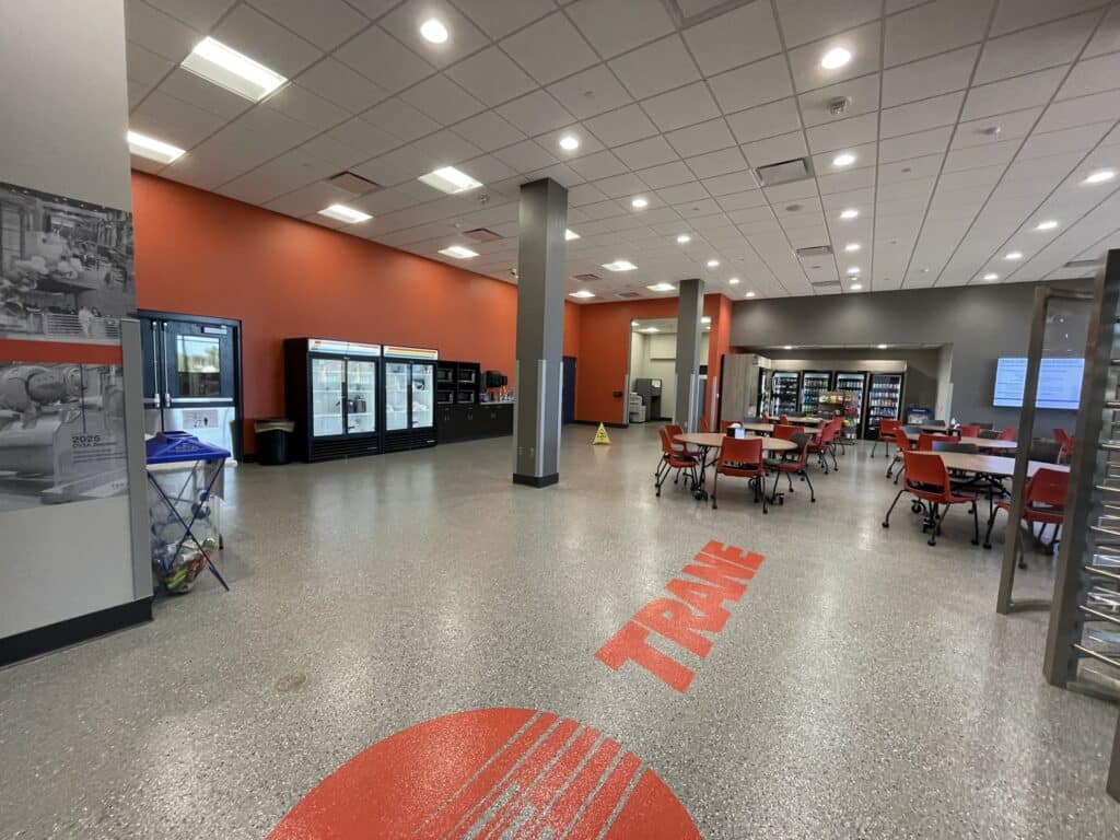 Trane Plant 4 Breakroom Interior view