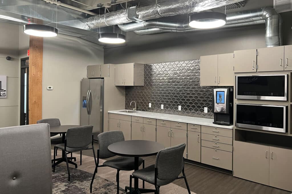 Marine Credit Union renovation breakroom