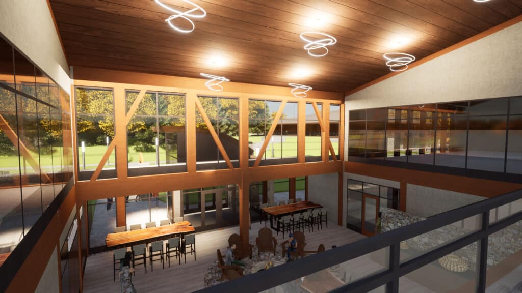 Nicolet College Campus Master Planning Interior Renderings designed by HSR