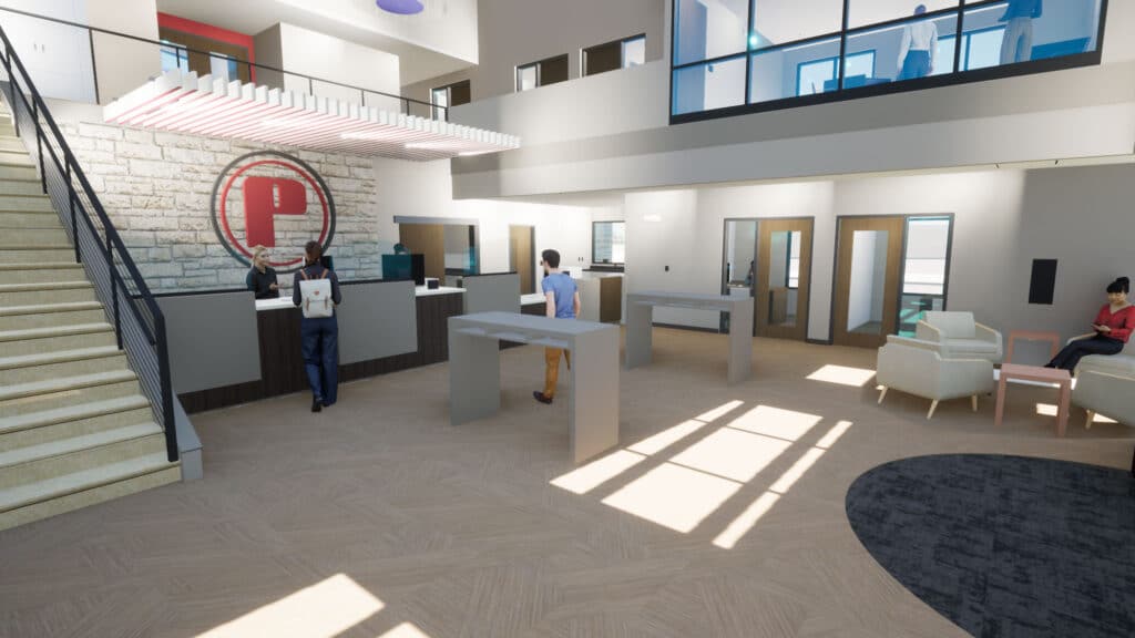 People's State Bank Waukon Lobby Rendering