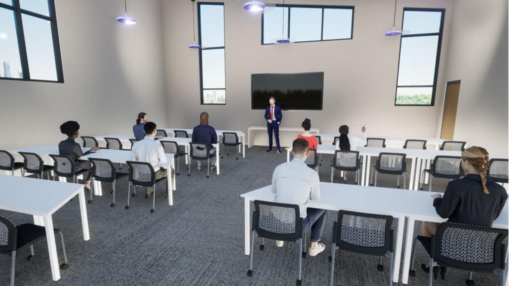People's State Bank Waukon Interior Conference Training Room Rendering