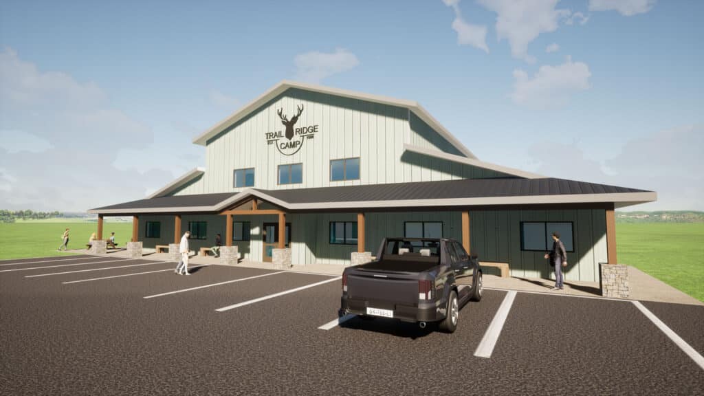 Trail Ridge Exterior Rendering of building designed by HSR