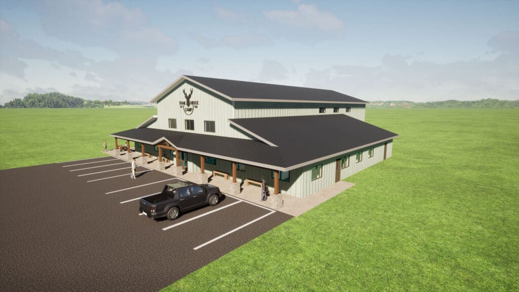 Trail Ridge Exterior Rendering of building designed by HSR