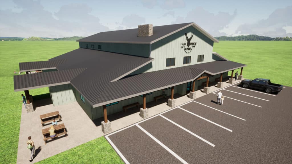 Trail Ridge Exterior Rendering of building designed by HSR