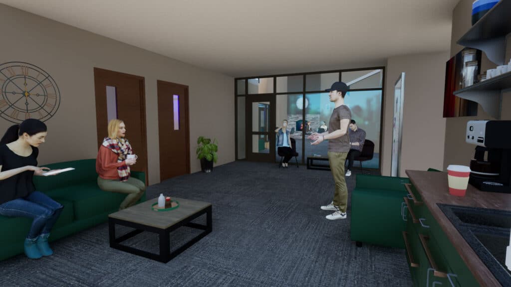 Trail Ridge Interior Rendering of Lounge designed by HSR