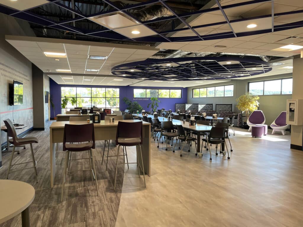 Trane Graduate Training Program Large Gathering Space with nice ceiling detail