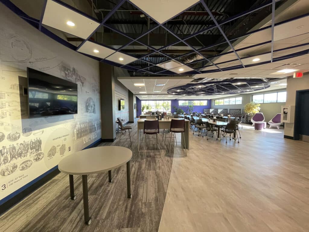 Trane Graduate Training Program Large Gathering Space with nice ceiling detail