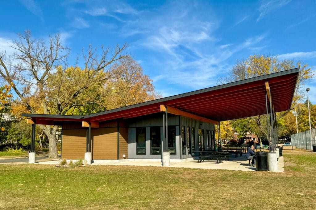 Park Shelter Designed by HSR in Weigent Park La Crosse, WI