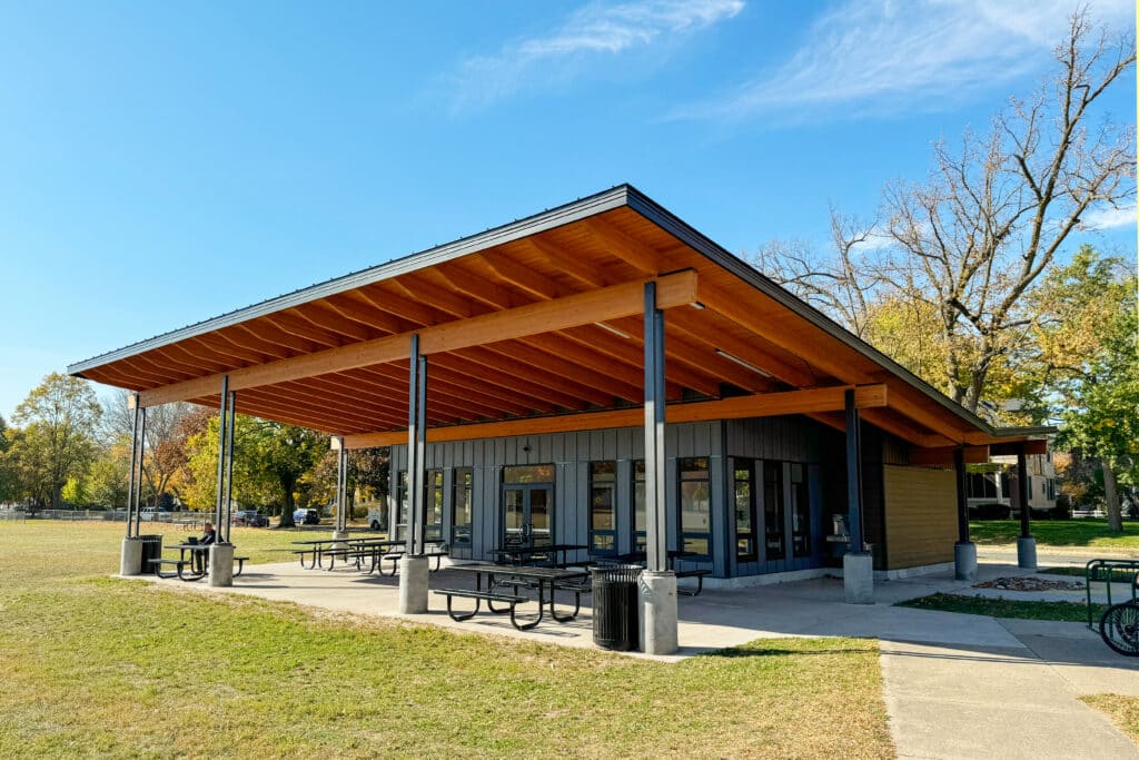 Park Shelter Designed by HSR in Weigent Park La Crosse, WI
