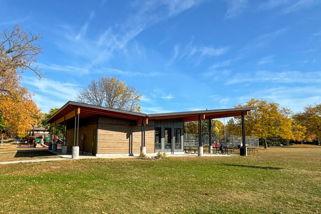 Park Shelter Designed by HSR in Weigent Park La Crosse, WI