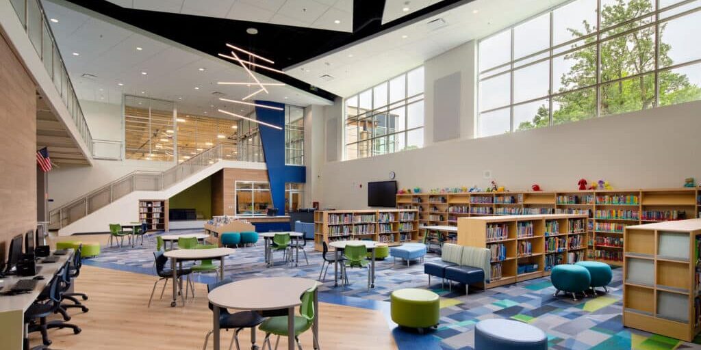 Mineral Point Elementary Library Media Center designed by HSR